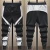 Men's Large Korean-Style Trendy Loose Sweatpants with Cuffed Stitching