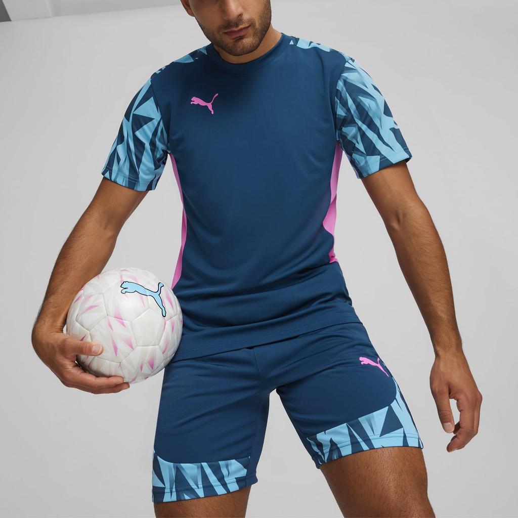 Puma Color Block Casual Sports Round Neck Short Sleeve Printed Dopamine T-Shirt Men T-Shirt Blue 659018-56