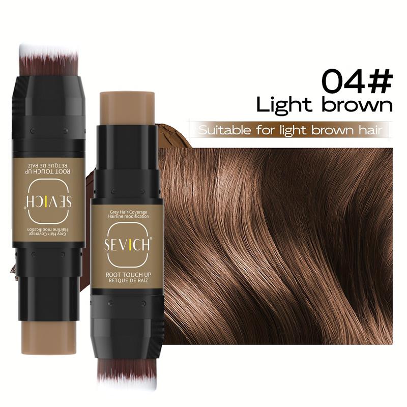 Creion Vopsea de Păr de Unică Folosință cu Pensulă SEVICH Rezistent la Apă Stick pentru Retuș Păr Acoperire Rapidă pentru Păr Alb și Gri Corector Temporar Creion Stick pentru Umplerea Bărbii