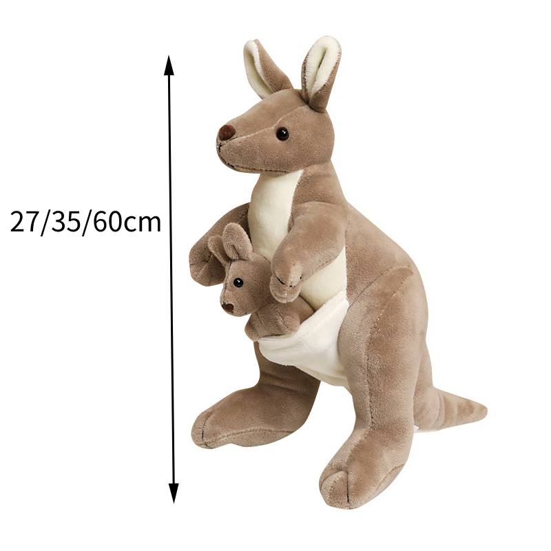 

Plush Toy Kangaroo Stuffed Animal Doll Pp Cotton Filling For Children Gifts 27cm/10.63in