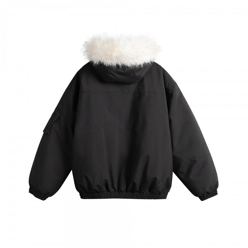 Winter Thick Hooded Parka Coat Men Women Warm Cotton Puffer Jacket Oversized Casual Outerwear