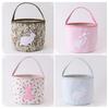 Easter Tote Bag Decorative Bunny Basket Spring Holiday Bag Egg Collecting Festive Party Indoor Outdoor Decoration