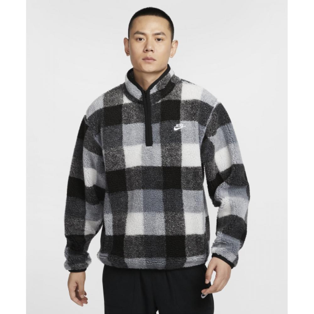 

Nike Club Winterized Half Zip M Черный Белый Дымчатый Серый Белый Fz0898 010 M