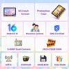 Tablet per Bambini Android 16, 10,1 Pollici, 24GB+64GB, WiFi 6, 6000mAh, Custodia Antiurto