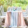 White Chiffon Table Runners Sheer Table Runner Wedding Arch Chair Sashes for Baby Shower Birthday Party Table Top Decoration