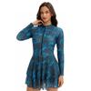 New Conservative Long-sleeved Dress Swimsuit Women's Sunscreen Swimsuit Surf Suit Wholesale