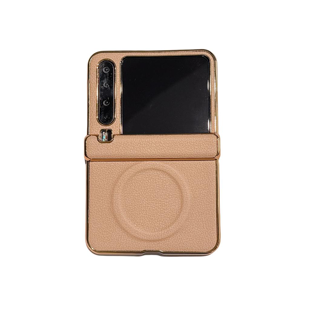 Center Axis Three-stage Lychee Pattern Is Suitable for Huawei Purax Folding Mobile Phone Case P50Pocket Magnetic Attraction Honor V Flip