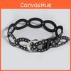 Vintage Art Style Wide Waist Belt With Irregular Design For Casual Wear