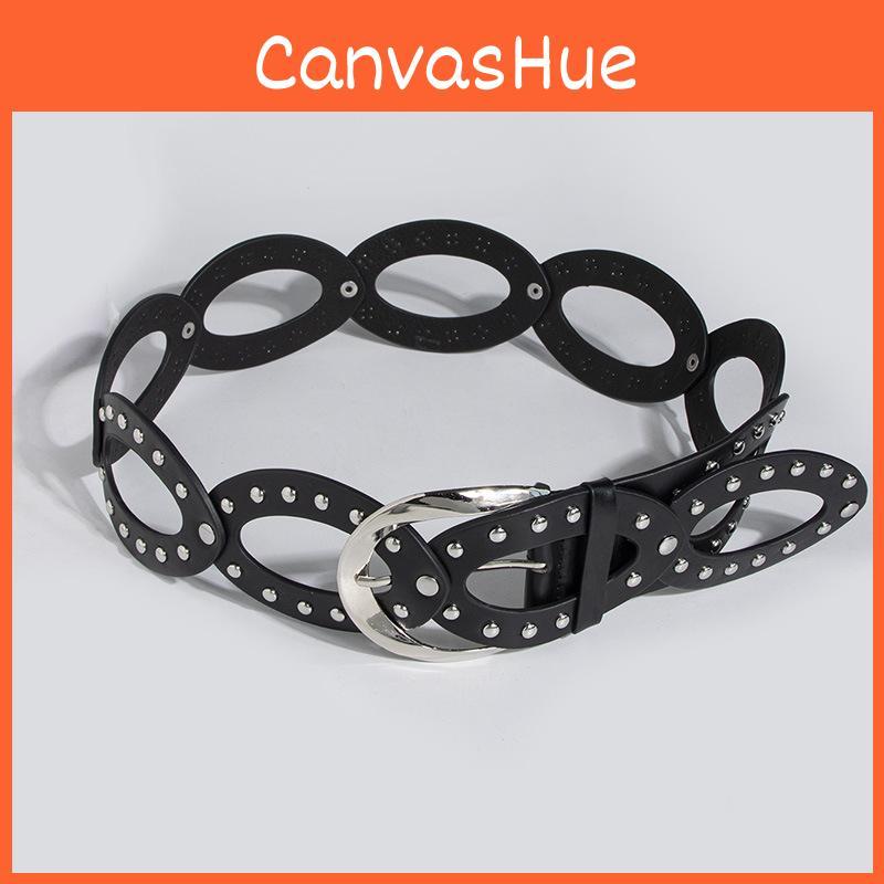 Vintage Art Style Wide Waist Belt With Irregular Design For Casual Wear