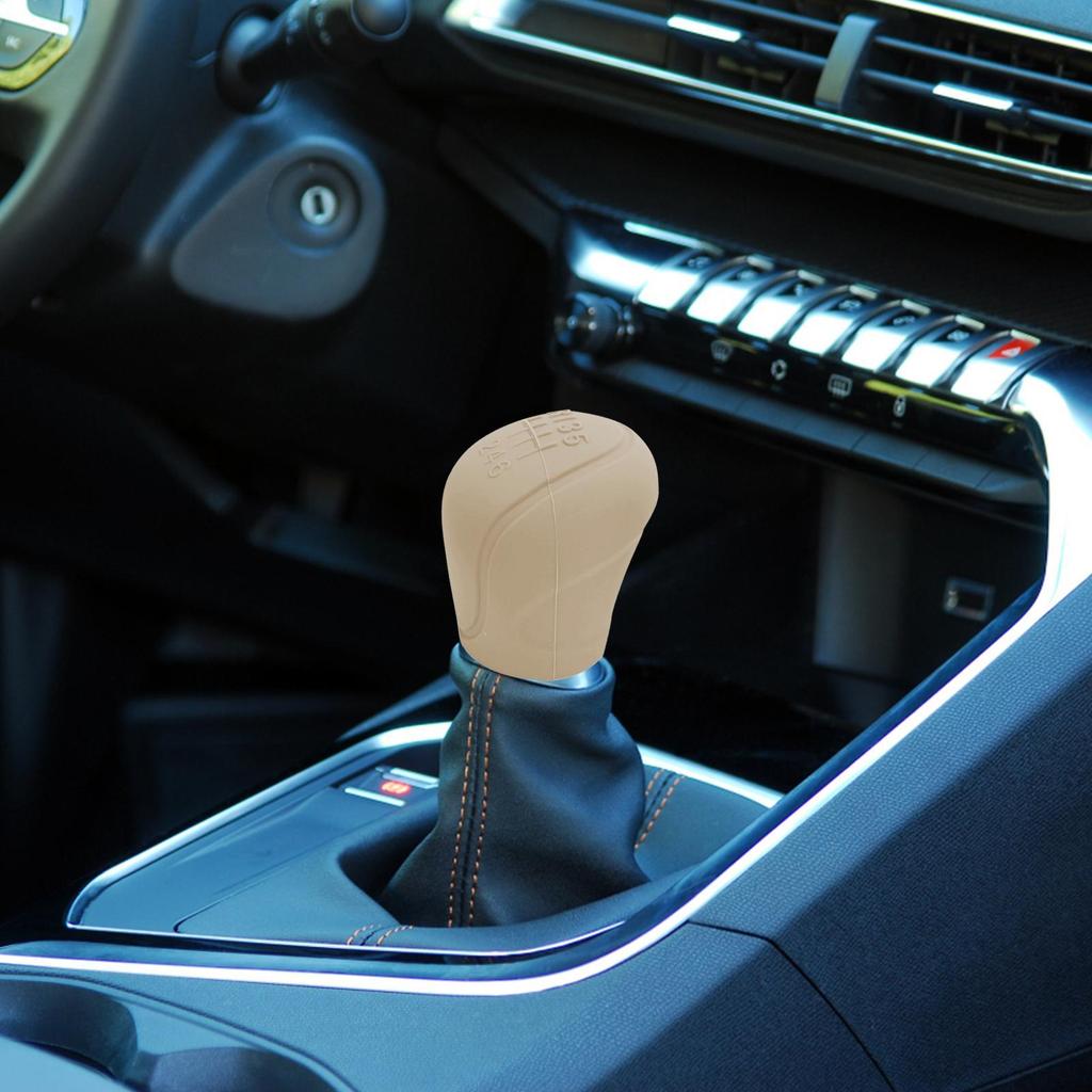 6 Speed Silicone Shift Knob Cover Car Case Gear Head Shift Collars Shift Knob Grips Cover Car Interior Accessories