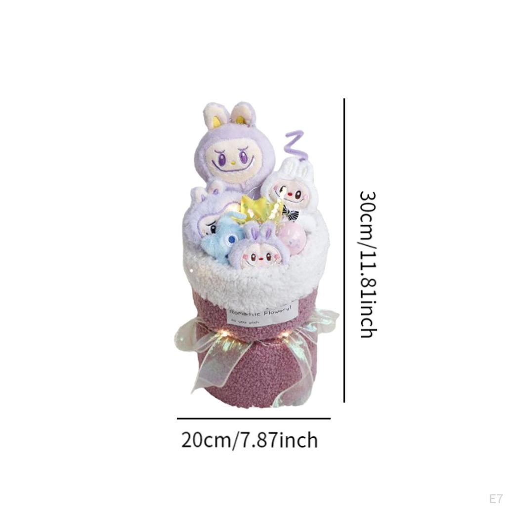 Plush Toy Doll Bouquet Home Decor for Anniversaries Bridal Shower Mother Day Coffee