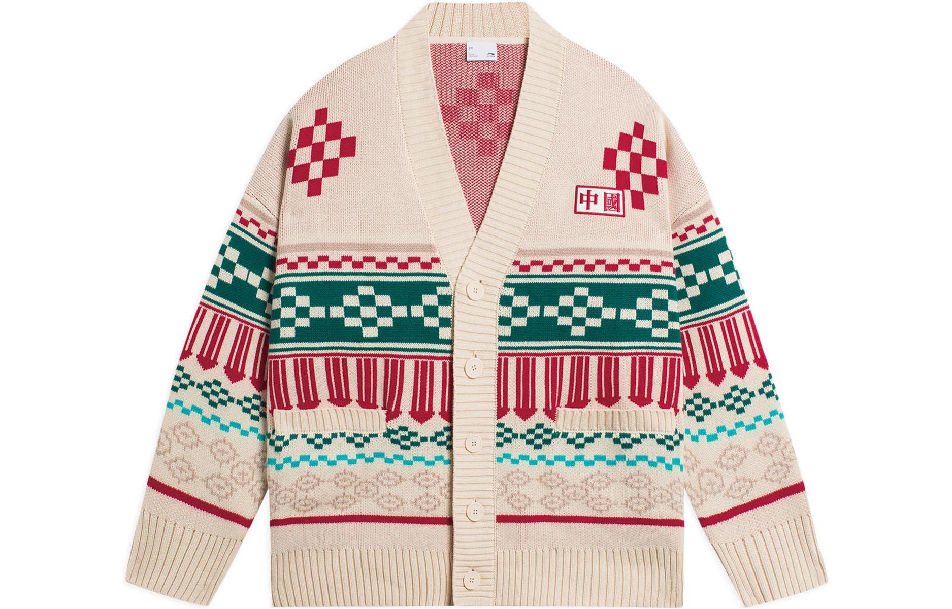 Li Ning Sports Life Collection Knitwear Unisex White AMBS147-1 XL