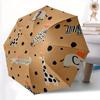1pc Safari Animals Giraffe Automatic Open/Close Umbrella - Compact Travel Umbrella, 8-Rib Heavy-Duty Construction, Ideal Gift, Outdoor Accessory089