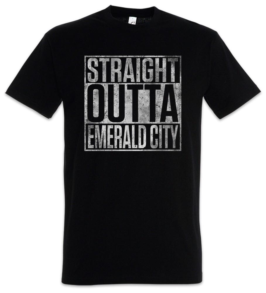 Straight Outta Emerald City T-Shirt The Wizard Scarecrow Of Os OZ Fun Dorothy
