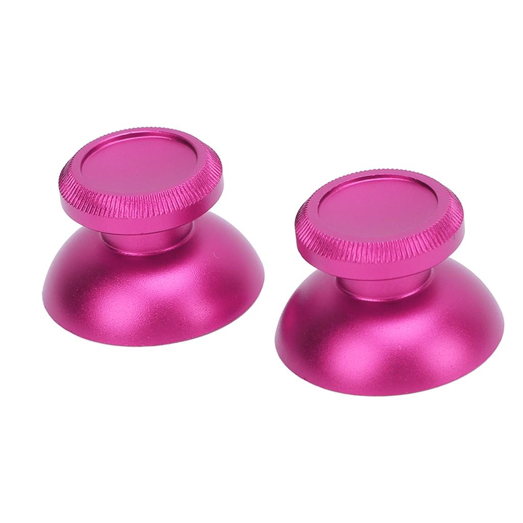 2 STÜCK Daumenstick-Kappen Aluminiumlegierung Daumen-Joystick-Griffe Ersatzzubehör für Gaming-Konsolen-Controller