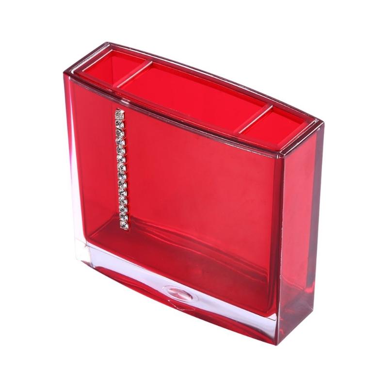 5-teiliges Acryl Badezimmer Organizer Set einschließlich Seifenspender, Zahnbürstenhalter, Becher, Tasse, Luxus Waschtischzubehör