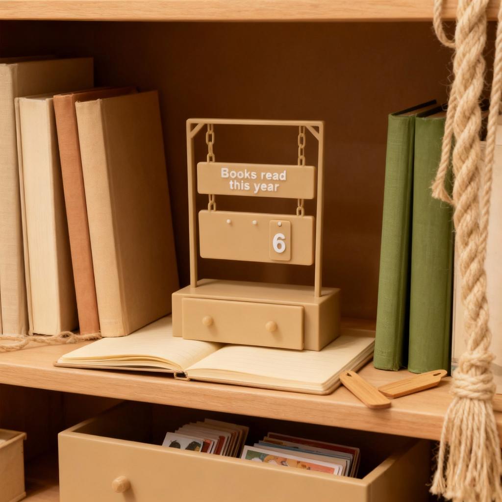 Hanging Book Counter with 30 Number Tags Counting Tool for Shelf Storage Organization Compact Size for Home Office Library Use