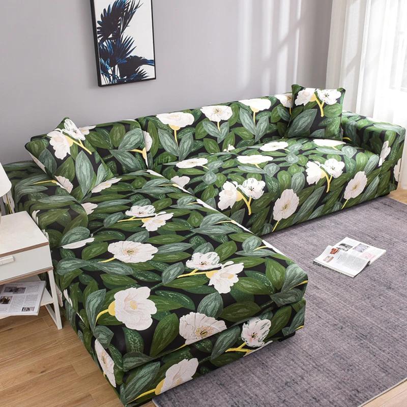 Elastic Sofa Cover 1/2/3/4 Seater L Shaped Corner Sofa Cover Protector For Living Room Stretch Cover For Sofa Couch Armchair