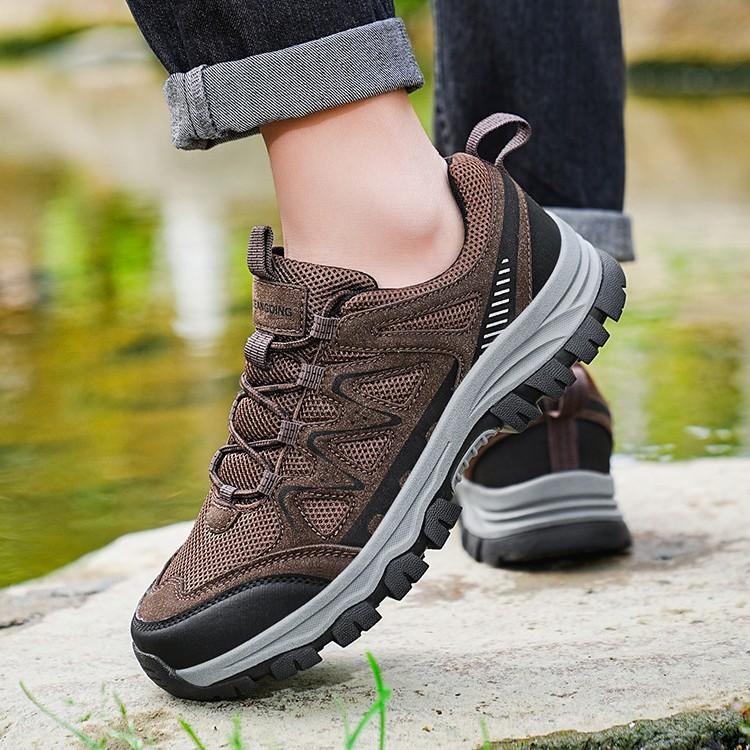 New Men's Hiking Shoes Outdoor Non-slip Hiking Men's Shoes Wear-resistant Large Size Camping Sports Running Travel Shoes
