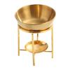 Vierfach Edelstahlschale Goldener Aromatherapie-Ofen Ätherisches Öl Heizlicht Haushalts Wachsschmelzlicht
