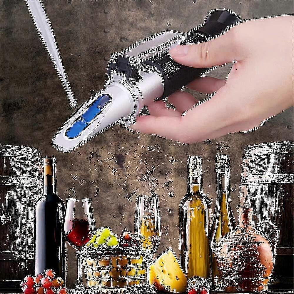 Distillery Refractometer for Measuring Alcohol Content from 0 to 80 Percent Volume by Volume