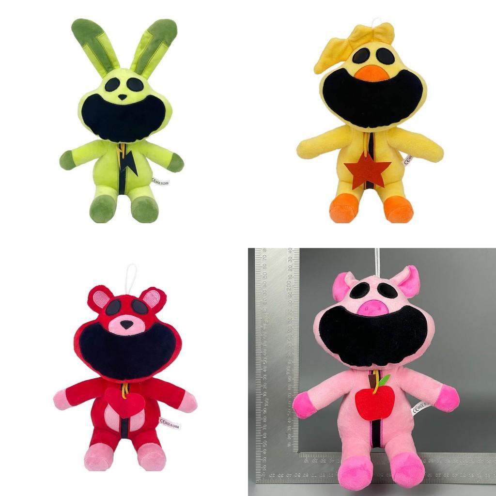 Smiling Critters Terrifying Smiling Animal Series Plush Toy Pink Pig Stuffed Animal 30cm Pp Cotton Filling