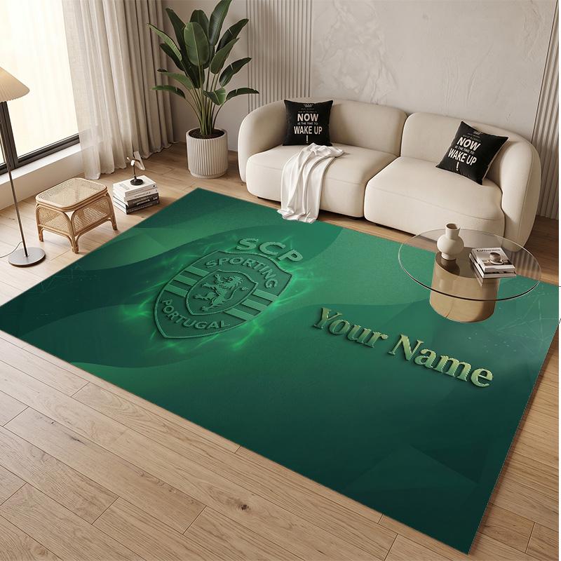Personalized Crystal Velvet Carpet Sporting CP Pattern Non Slip Floor Rug
