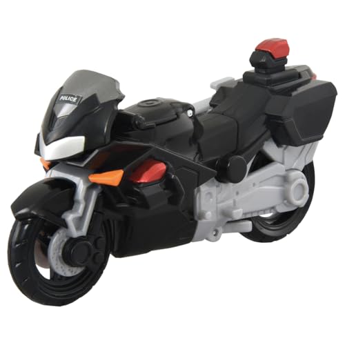 TAKARA TOMY Tomica Job Labor TJBDX Unite Police Braver ZERO Undercover Patrol Car & Black Bike Combination Set, Miniature Car Toy, Ages 3 and Up