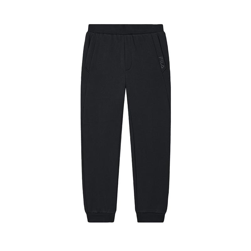 New FILA Knitted Sports Pants Men's Jet Black F11M448601FBK