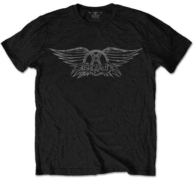 Aerosmith Vintage Logo Zwart T-shirt NIEUW OFFICIEEL
