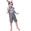 Kids Grey Wolf Costume 7-8 Years Role Play Party Wear Halloween Outfit