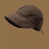 Wide Brim Fleece Baseball Cap Soft Winter Peaked Cap Cute Warm Cap  Skiing