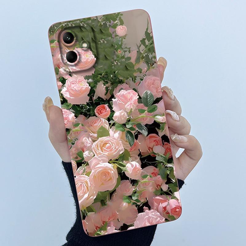 For Samsung Galaxy A04e A04 4G A04S Case Cute Panda Sweet Girls Cats Soft Silicone Back Cover Samsung SM-A042F A045F Phone Case