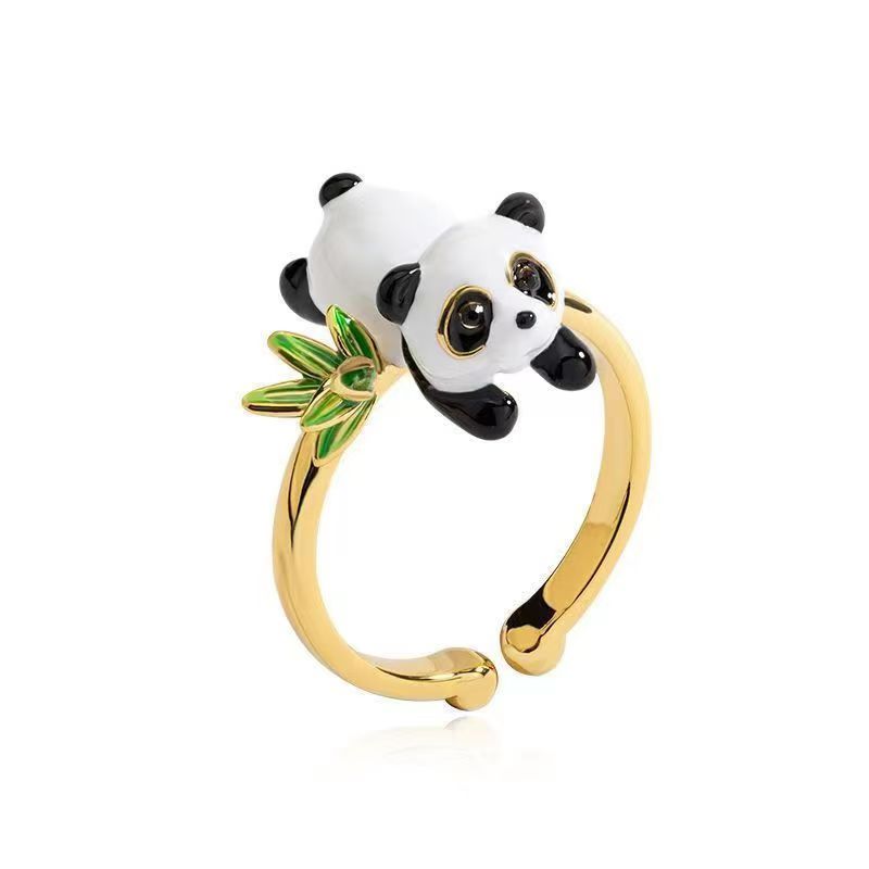 Pokemon Dratini Couple Ring S925 Silver Anime Peripheral Opening Adjustable Cartoon Accessories Fashion Gift