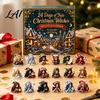 Decorative Figures for Window Christmas Witches 24 Days 2026 Advent Calendar Yule Countdown Box 2D Holiday Gift Women Acrylic Witch Figurine Signs