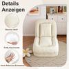 Foldable Ergonomic Sofa Bed for Adults & Pets – 5-Way Adjustable (90 degrees-180 degrees) with 2 Cushions
