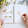 Watercolor Workbook 24 Colors Watercolor Painting Set with Brushes Spiral-Bound Water Coloring Book Art Craft Gifts for Beginners