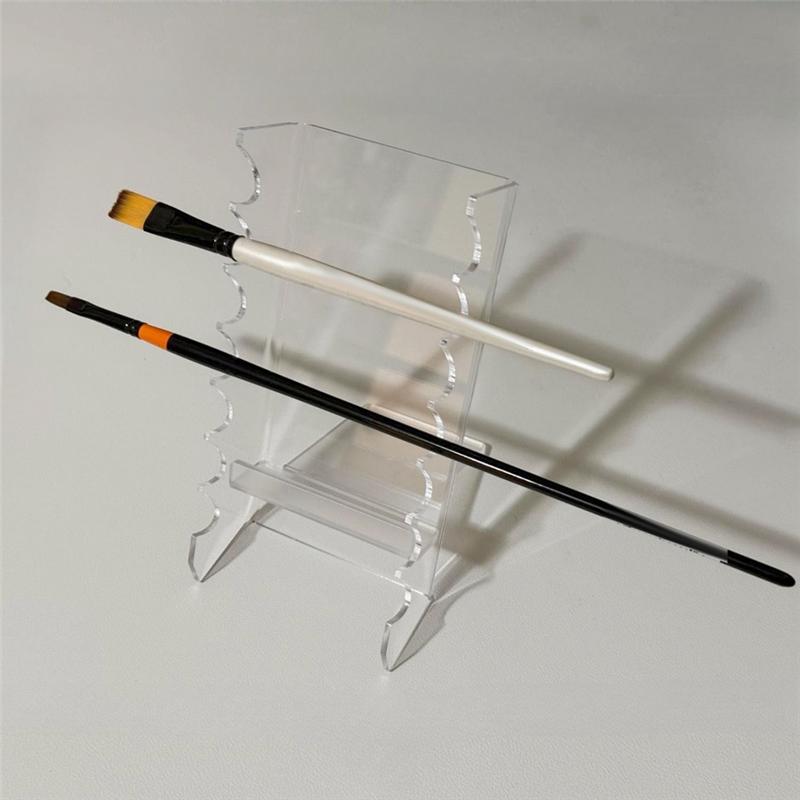Acrylic Makeup Brush Holder Pen Display Stand Holder Makeup Brush Drying Rack Brush Organizer