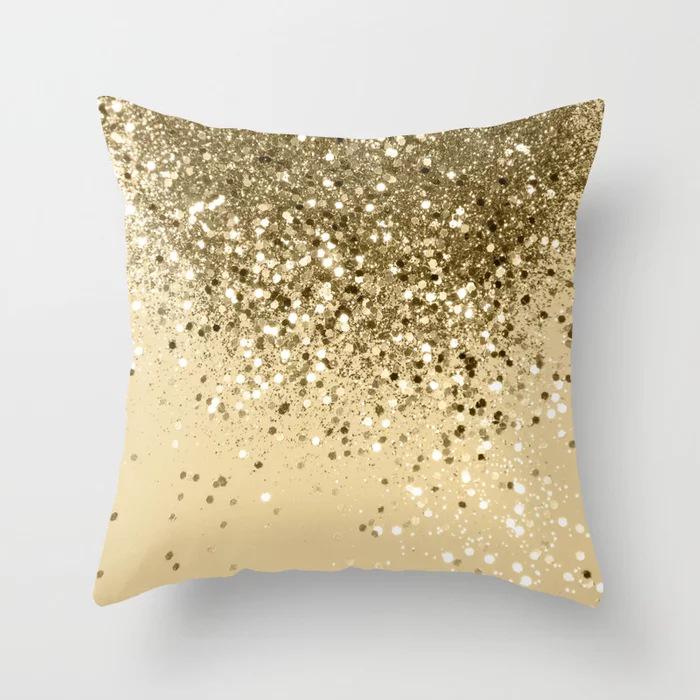 

Современный скандинавский простой градиентный цвет сияющий узор полиэстеровая наволочка домашняя наволочка для дивана 45*45cm