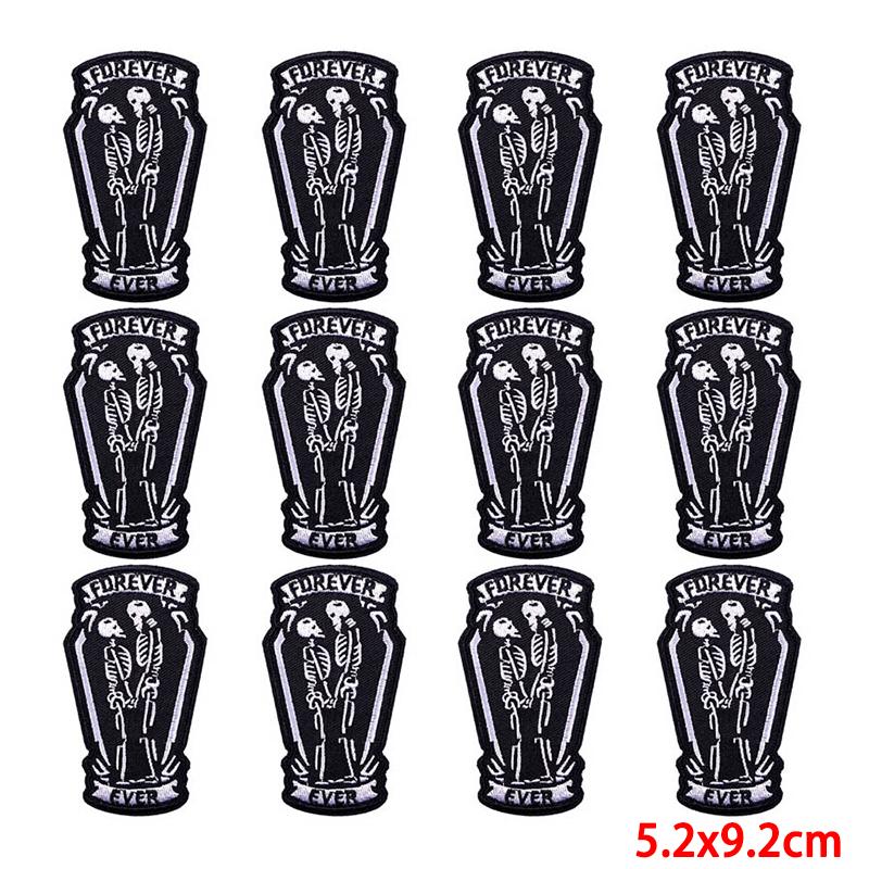 10 unids/lote, venta al por mayor, parche bordado, parches para planchar para ropa, parches para ropa, chaquetas, apliques de decoración, suministros para coser