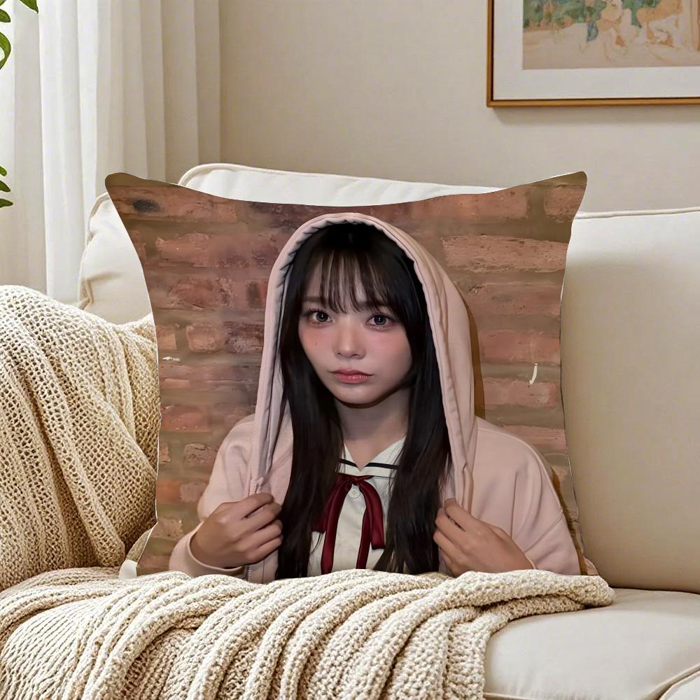Idol Kpop QWER SSiyeon Cushion Cover Pillowcase Antidustmite living Room Sofa Decor Cushion Room