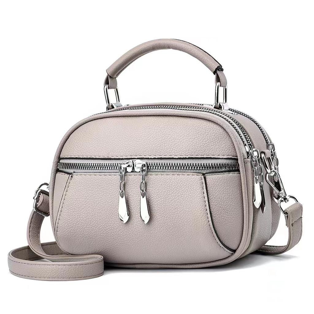 2024 New High Quality Women's Handbag Fashionable and Versatile Female Casual Small Round Bag Minimalist Classic Crossbody Bag