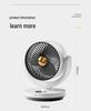 Jingcai Silent Convection Air Circulation Fan for Desktop Cooling