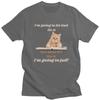 Male Im Going To Let God Fix It Funny Cat T Shirts Streetwear Short Sleeves Pure Cotton Colthing Casual Design Graphic Tee Tops