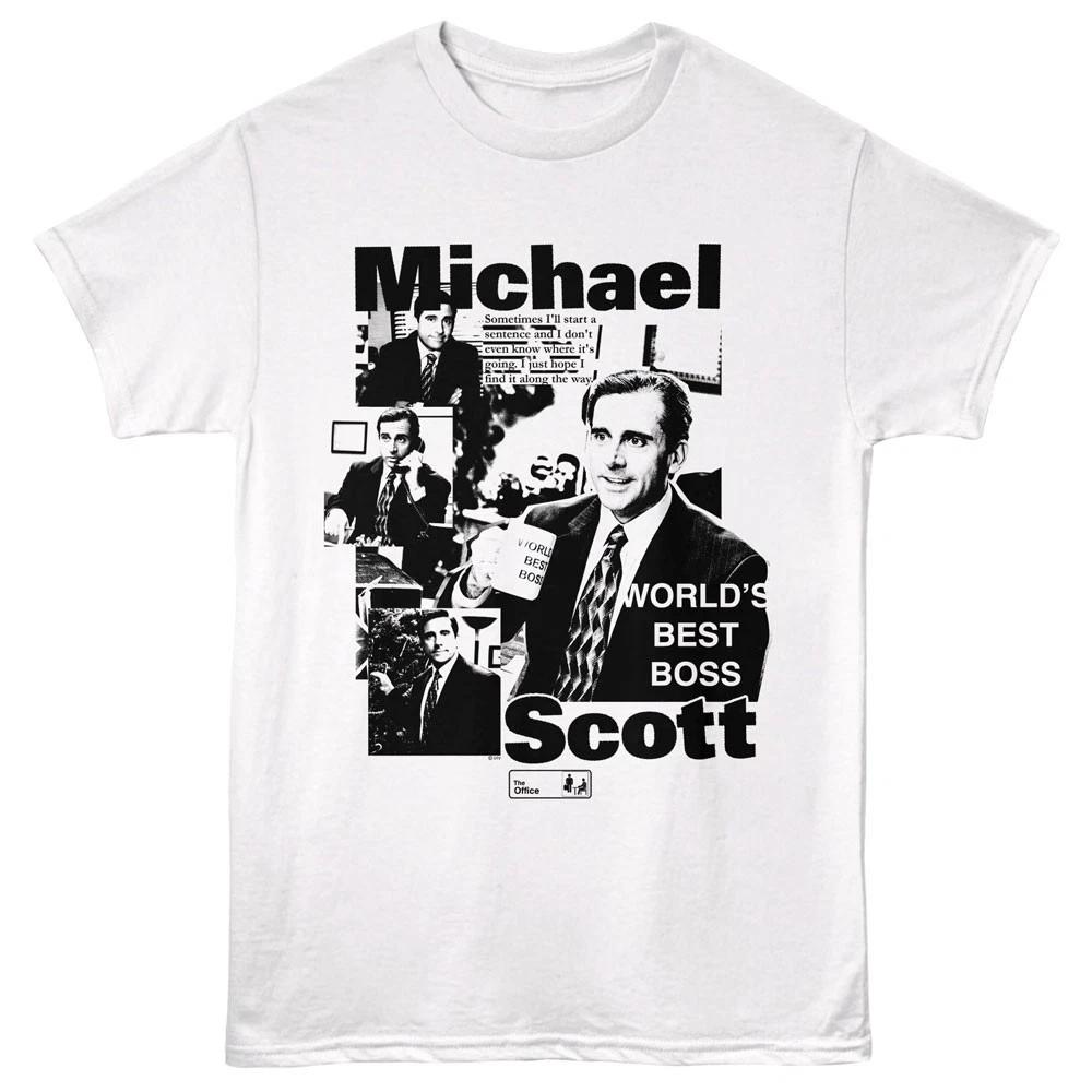 The Office TV Show Michael Scott Collage World s Best Boss Men s T shirt 3XL