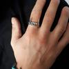 Halloween Party Vampires Fang Finger Jewelry Adjustable Rings Alloy Texture Opening Rings Suitable for Men Women Present