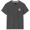 OKSTAR Shiba Inu Embroidered Patch Short Sleeve T-Shirt (Type B)