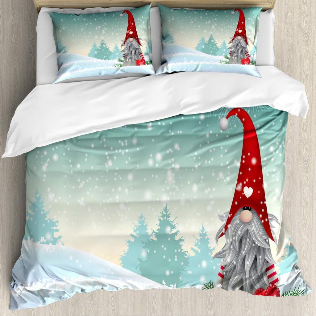 Gothic Retro Skull Three-Piece Quilt Cover 3D Digital Printing Bedding Set Bed Cover