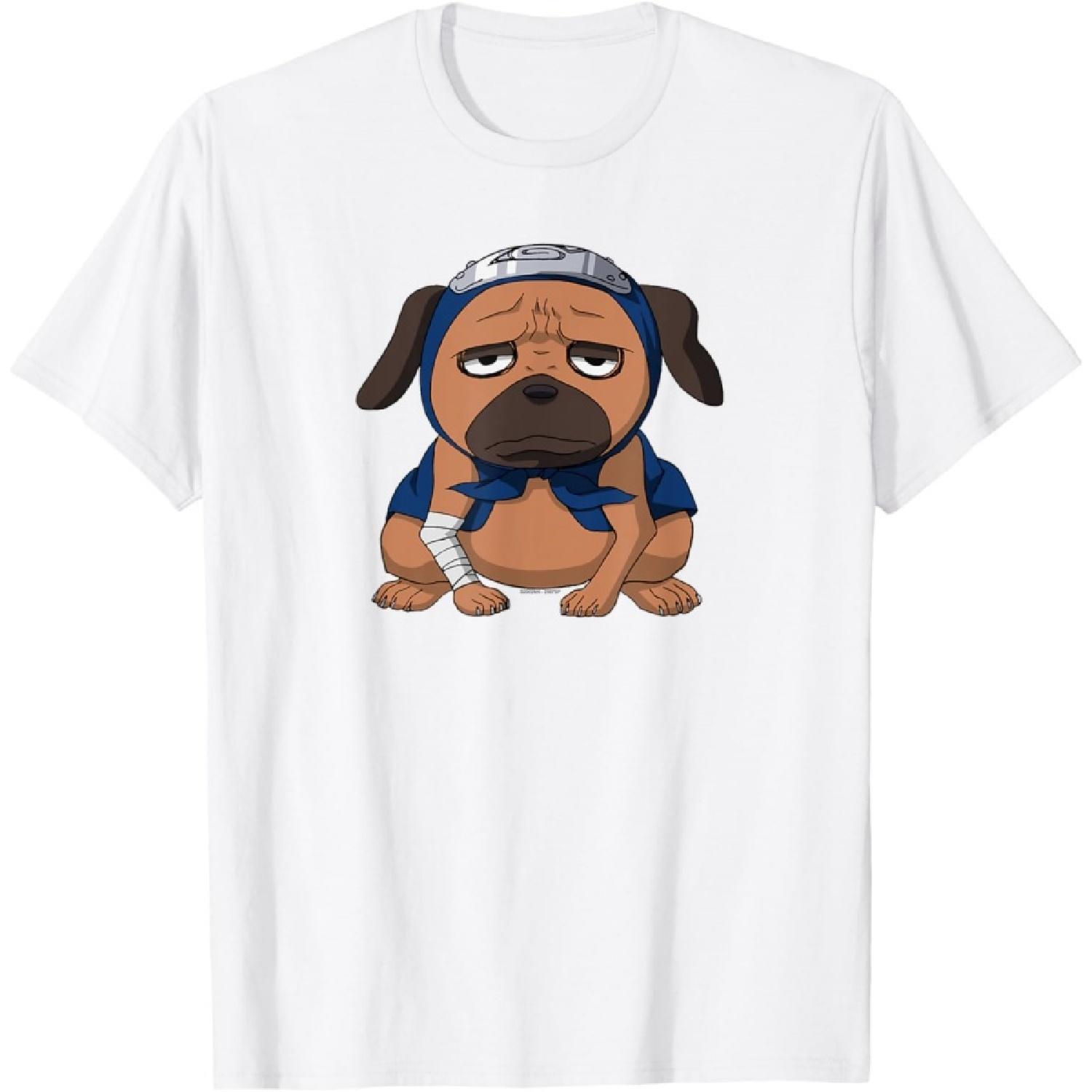 

Naruto Shippuden Pakkun T-Shirt(1) XXXXXL білий