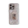 Butterfly Flower Glitter Epoxy Mobile Phone Case For Apple 16 Pearl Iphone17Promax Mirror Women